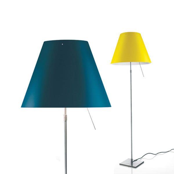 Luceplan Costanza vloerlamp telescopisch met dimmer aluminium|Soft