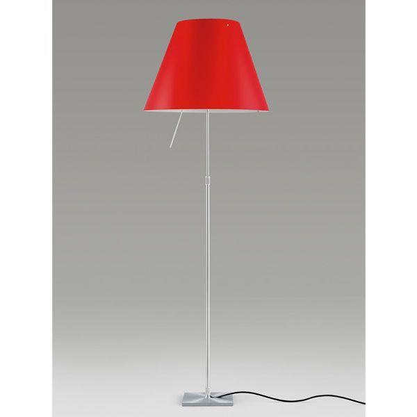 Luceplan Costanza vloerlamp telescopisch met dimmer aluminium|Soft