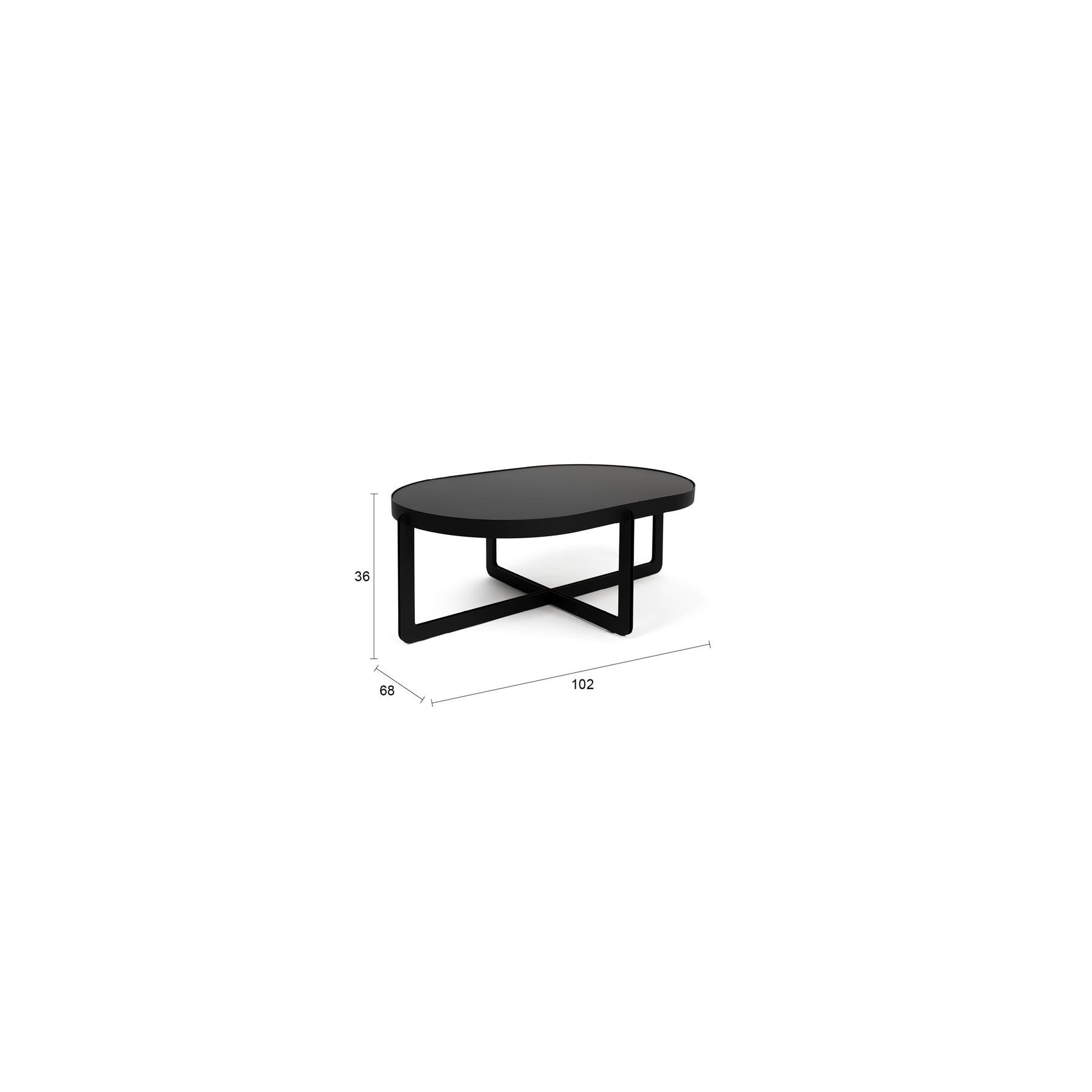 Zuiver Centre Salontafel Rond 68 cm Zwart