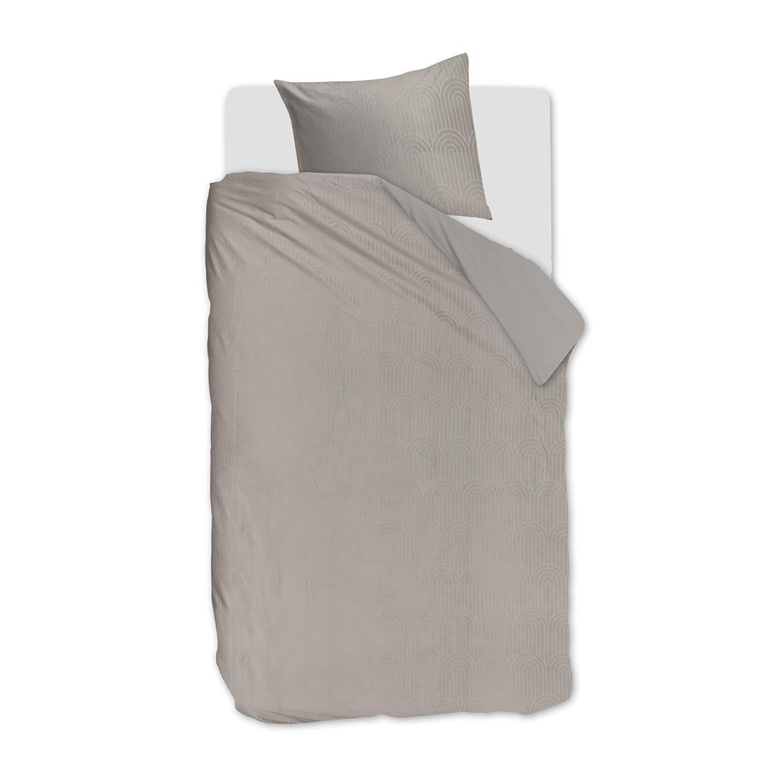 Rivièra Maison - Cecelia Dekbedovertrek in B01 - Beige, van PD0 - Polyester en Velvet, 140x220 cm
