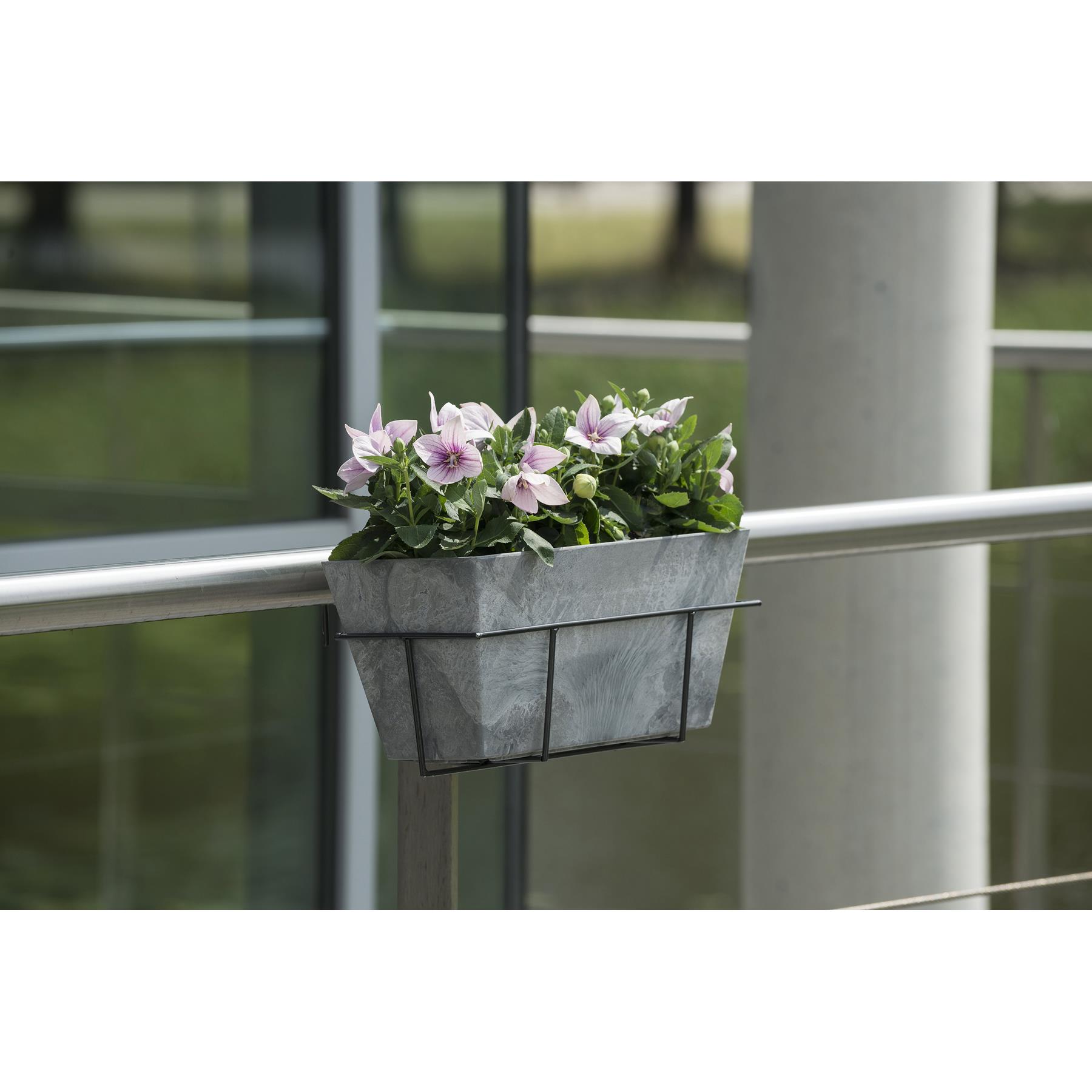 Artstone Balkonbak Ella - 55x17 - Zwart