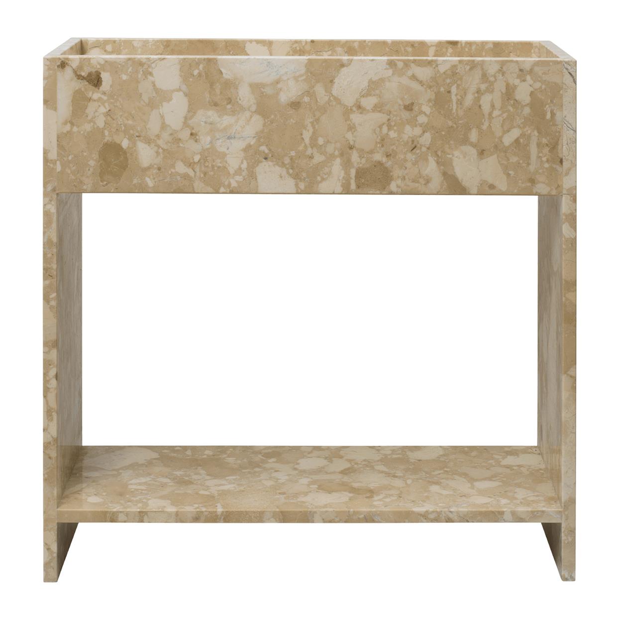 ferm LIVING Stone Plant Box met Plank - Zand