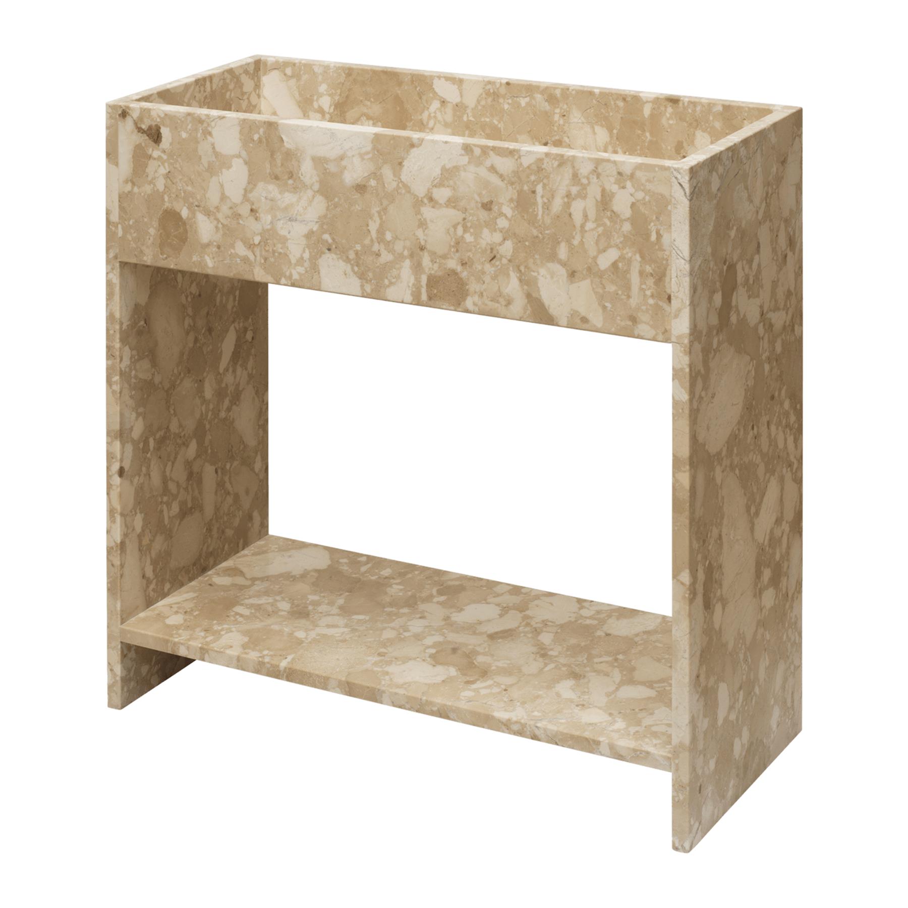 ferm LIVING Stone Plant Box met Plank - Zand