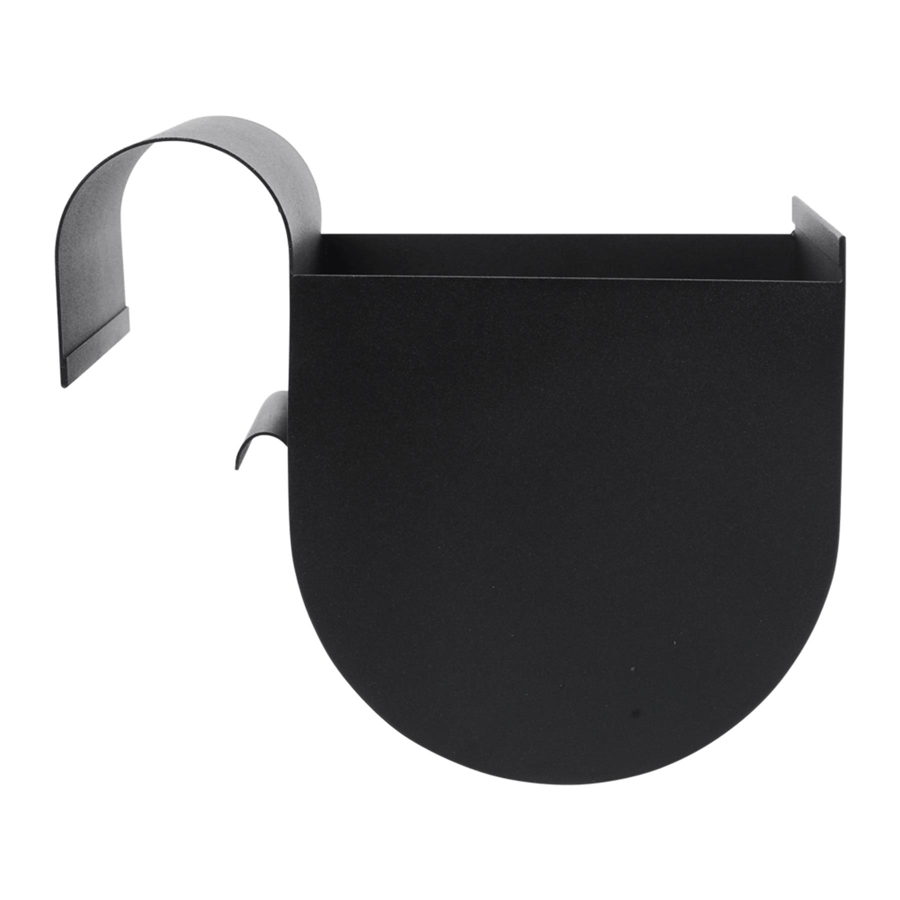 ferm LIVING Uma Balkon Plantenbak S - Zwart
