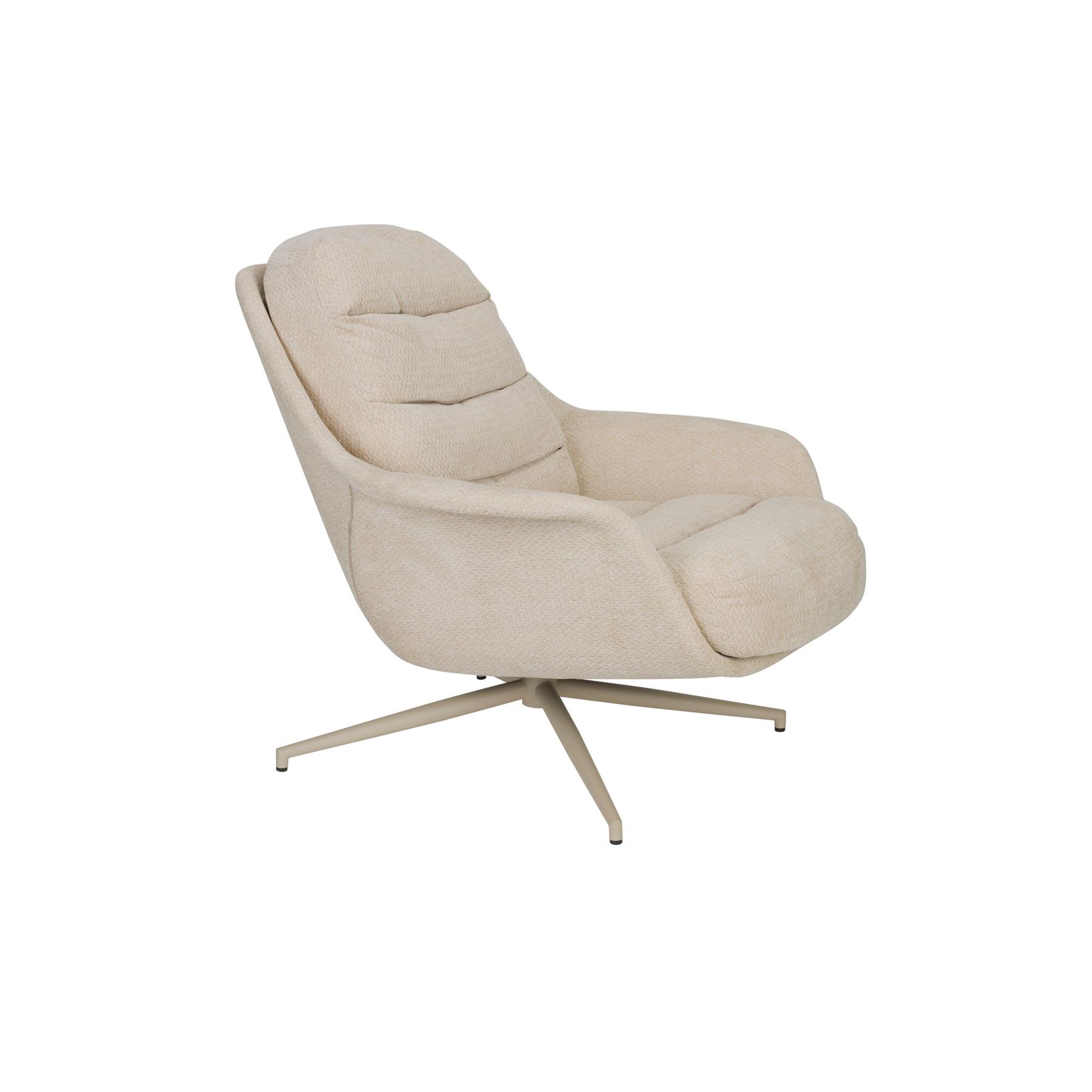 Zuiver Philly Loungestoel| fauteuil - Beige