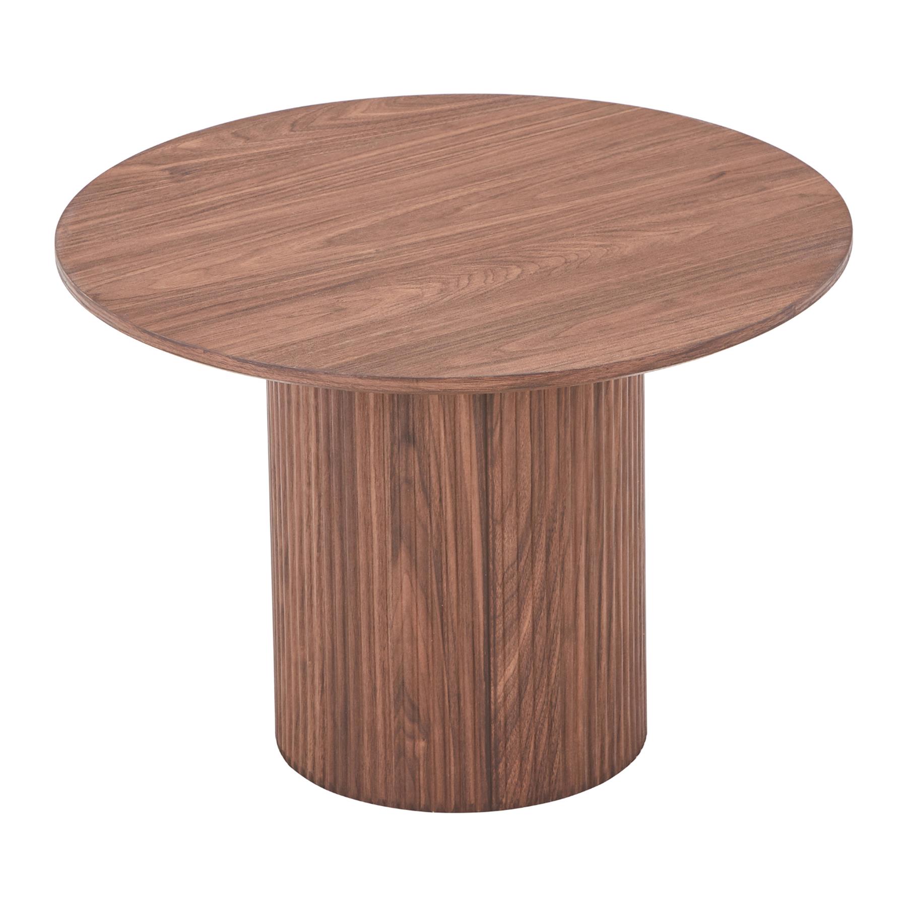 by fonQ Fiss Bijzettafel - Ø 60 cm - Walnoot