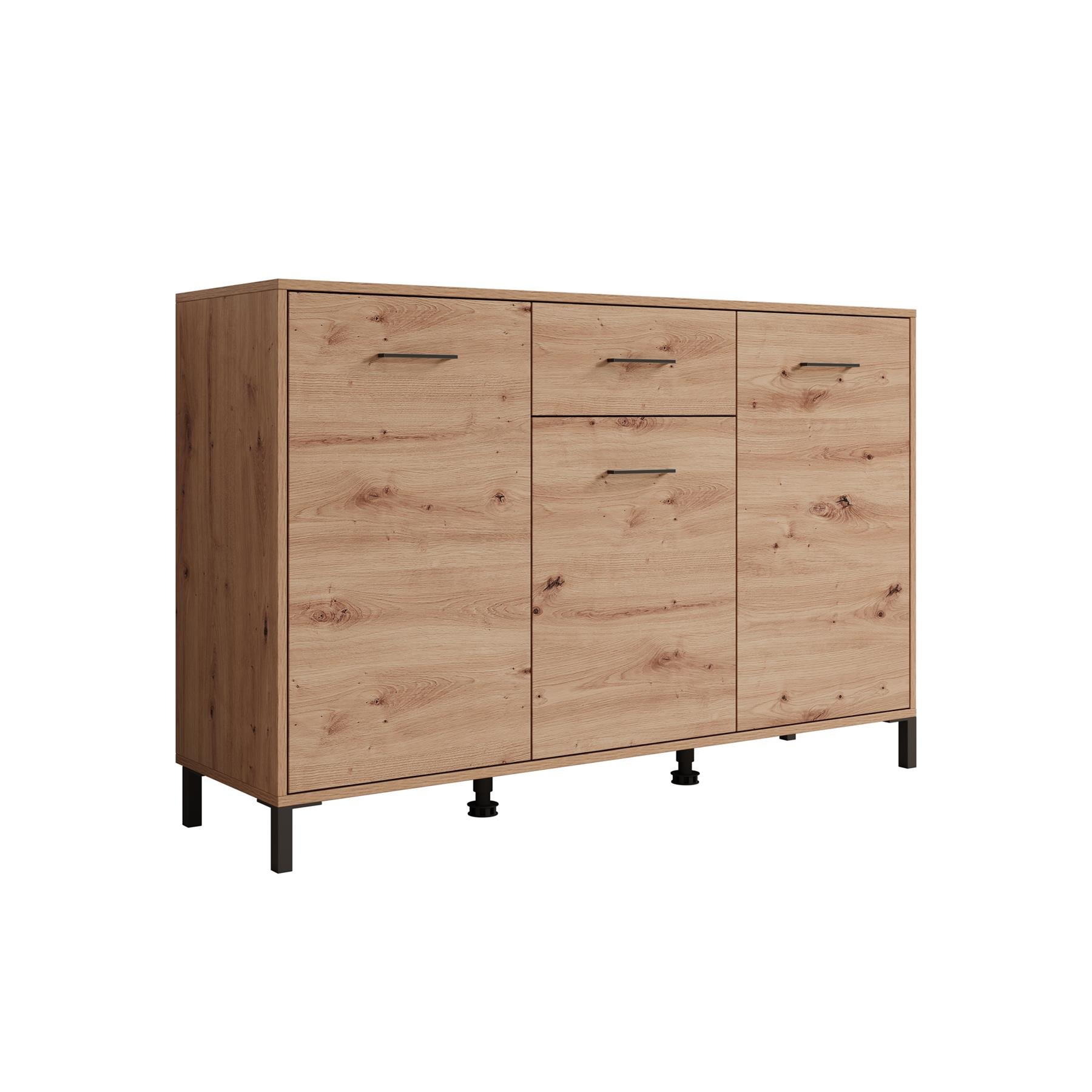 Meubella Dressoir Vidor - Eiken - 138 cm - 1 lade