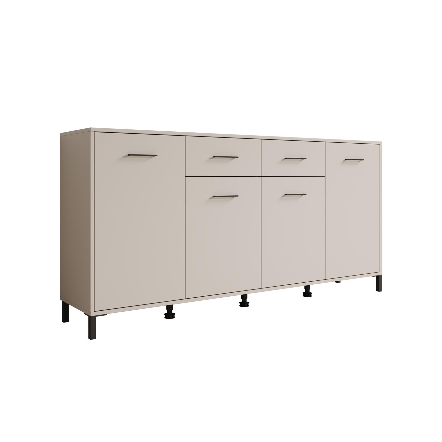 Meubella Dressoir Vidor - Beige - 183 cm