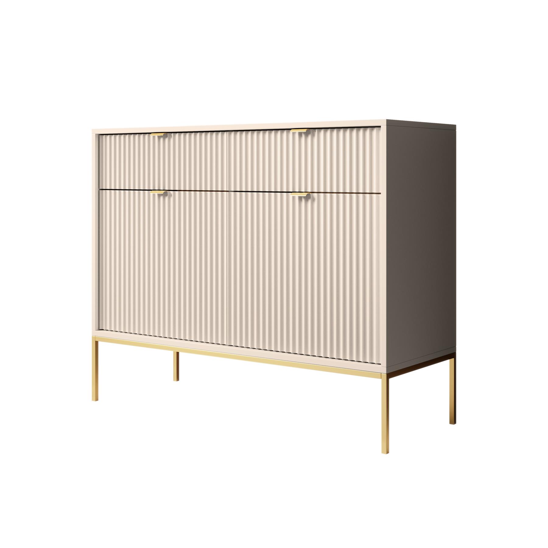 Meubella Dressoir Navil 2 - Beige - 104 cm