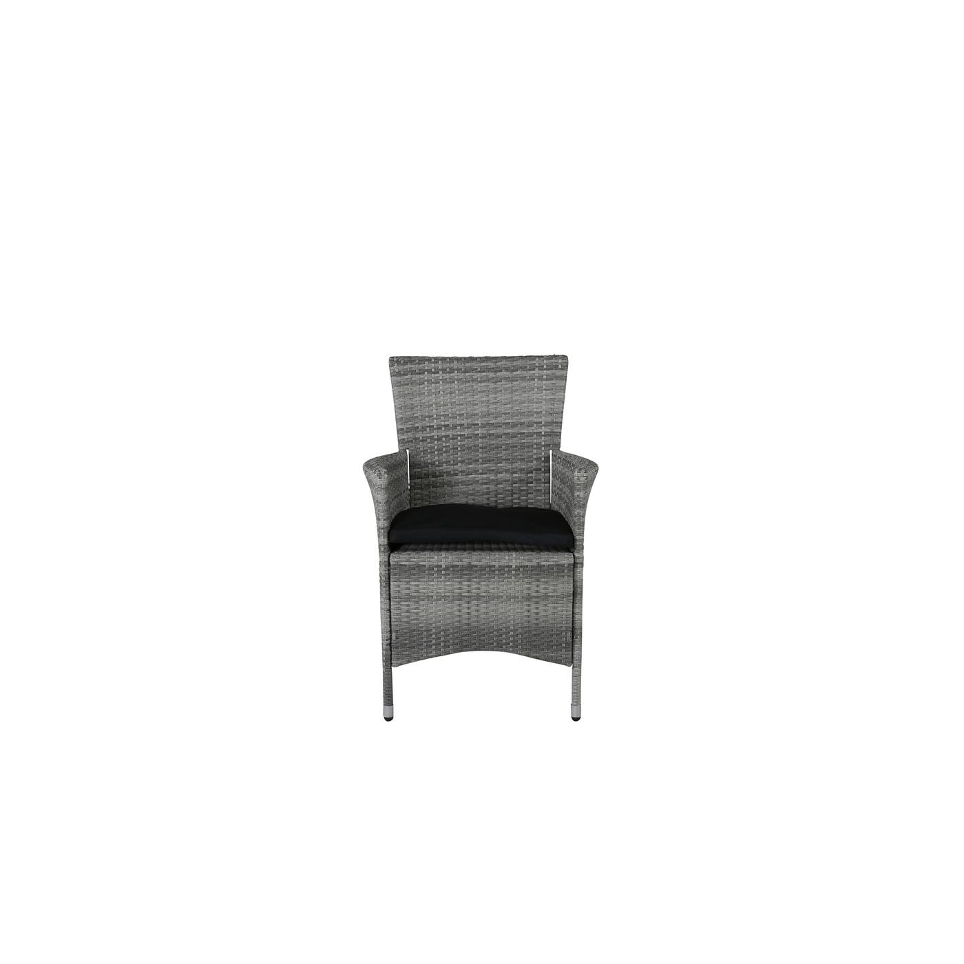 Fjôrd - Tuinstoel Grijs - PE Rotan - Knick - Set van 2
