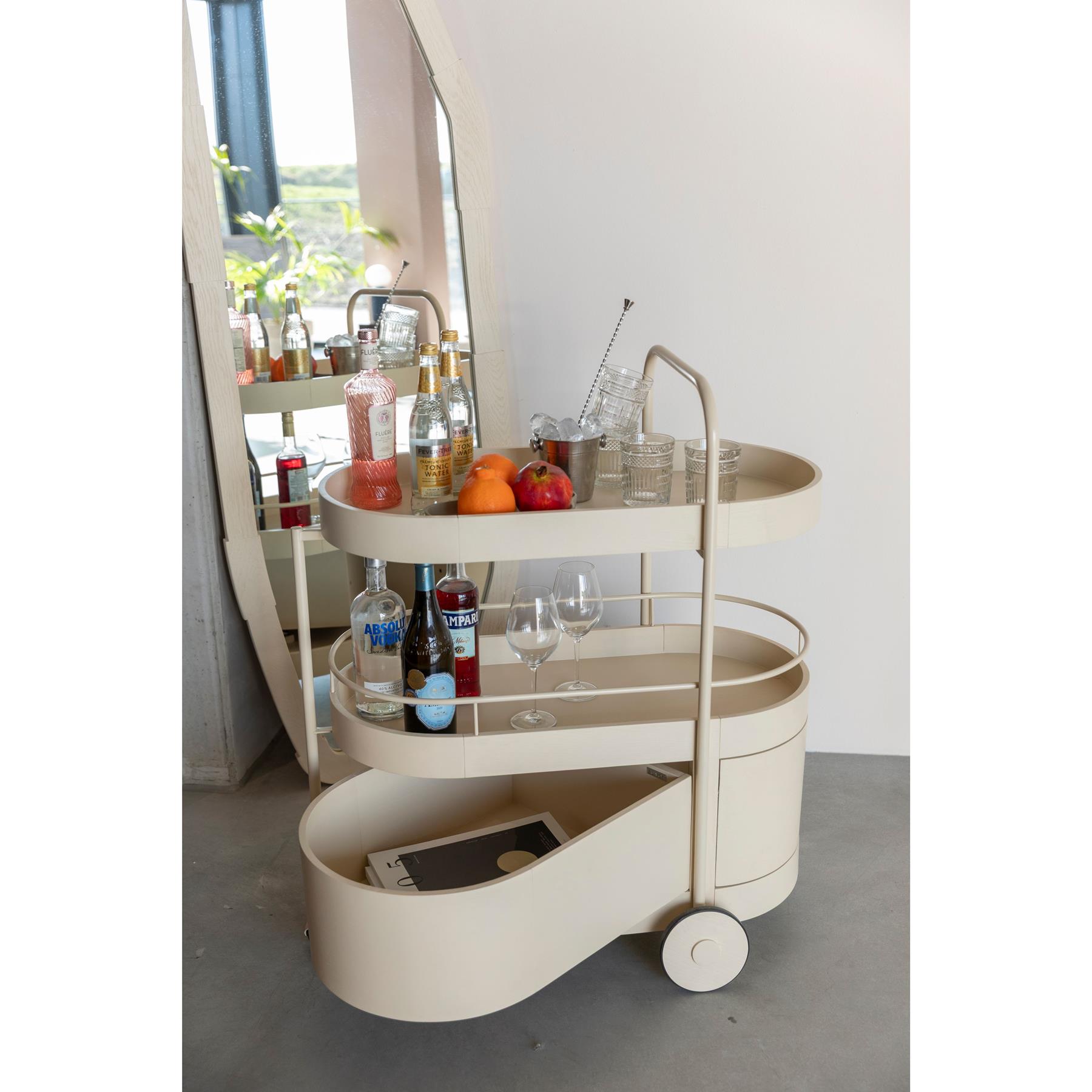 Zuiver Trolley Wim - Beige