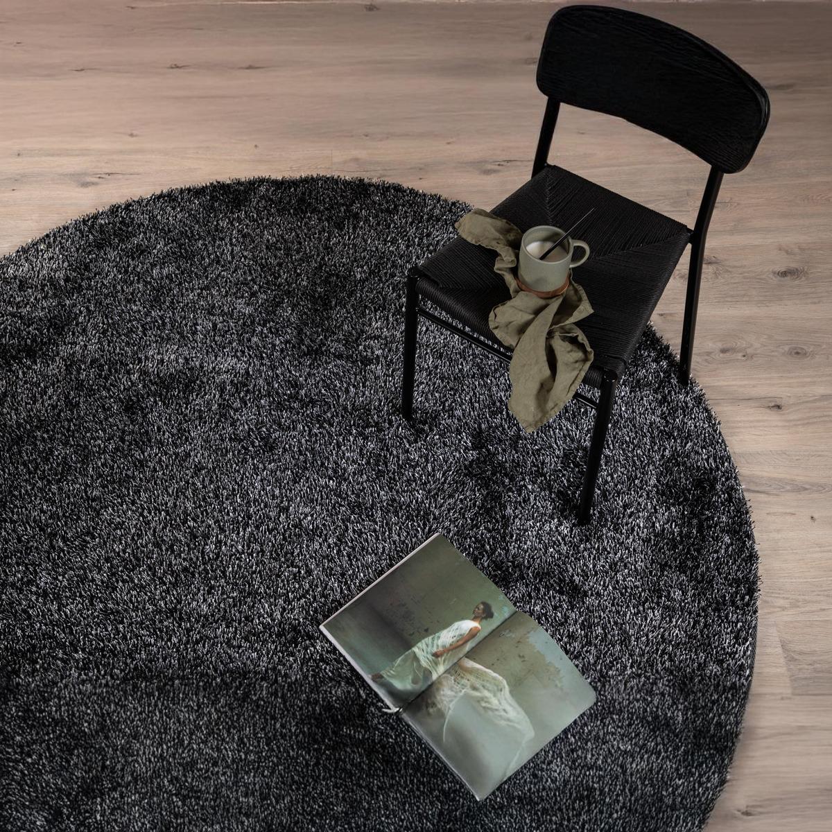 Fjôrd - Vloerkleed Antraciet - Ø200cm - Mattis