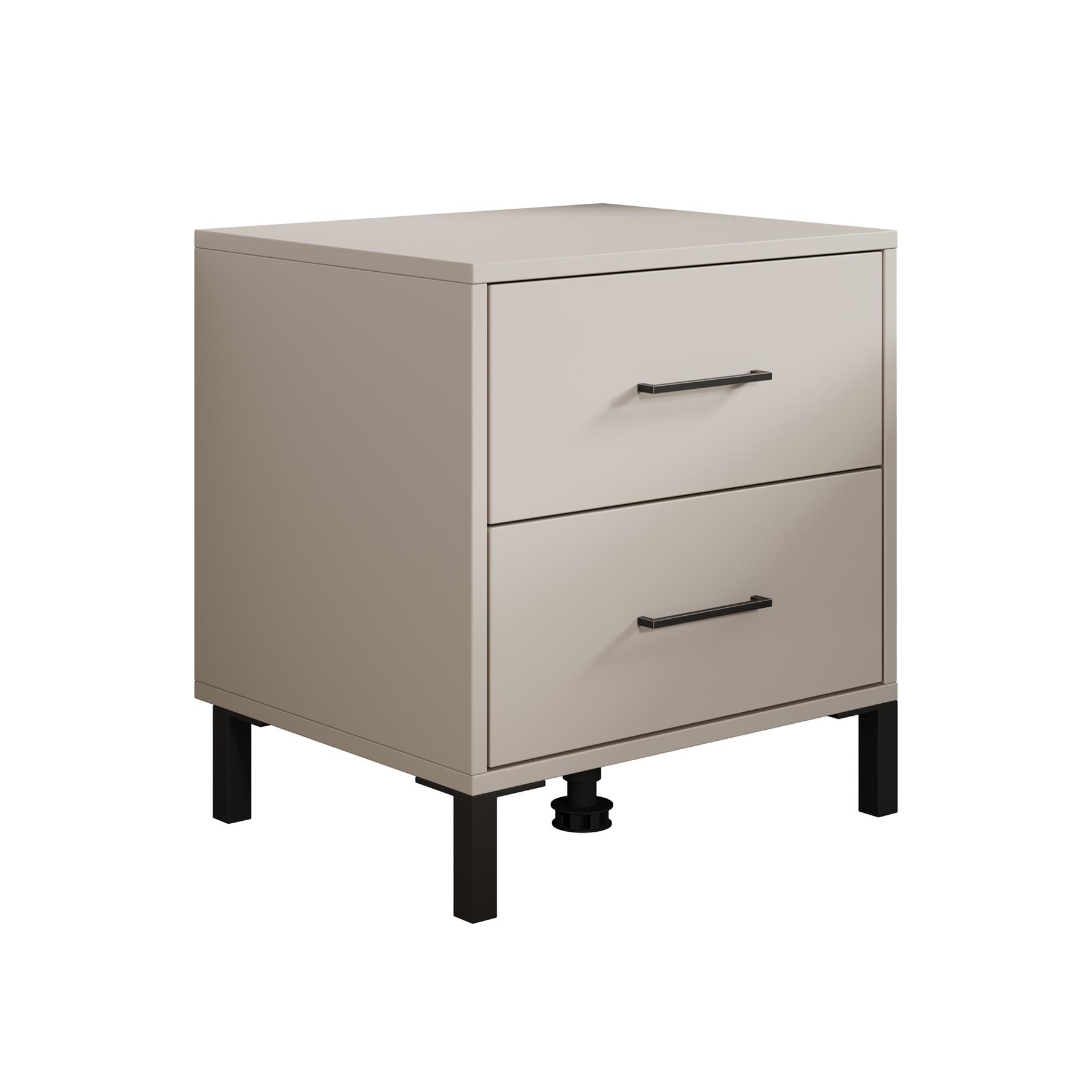 Meubella Nachtkastje Vidor - Beige - 48 cm