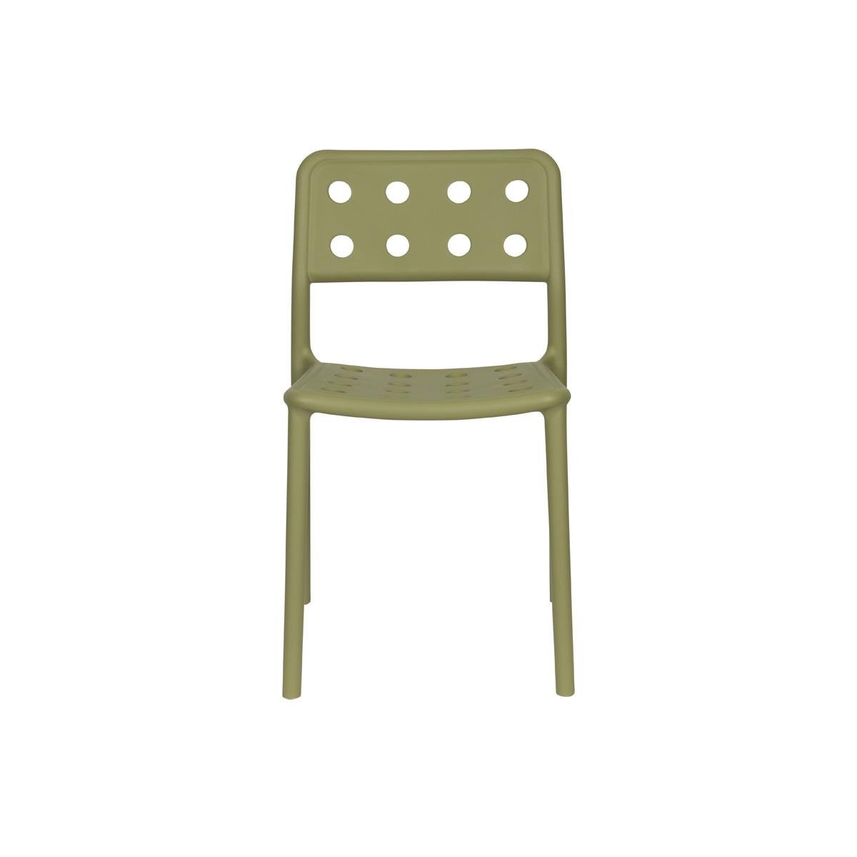 Giga Meubel - Tuinstoel Groen - 53x46x80cm - Serra - Set van 4