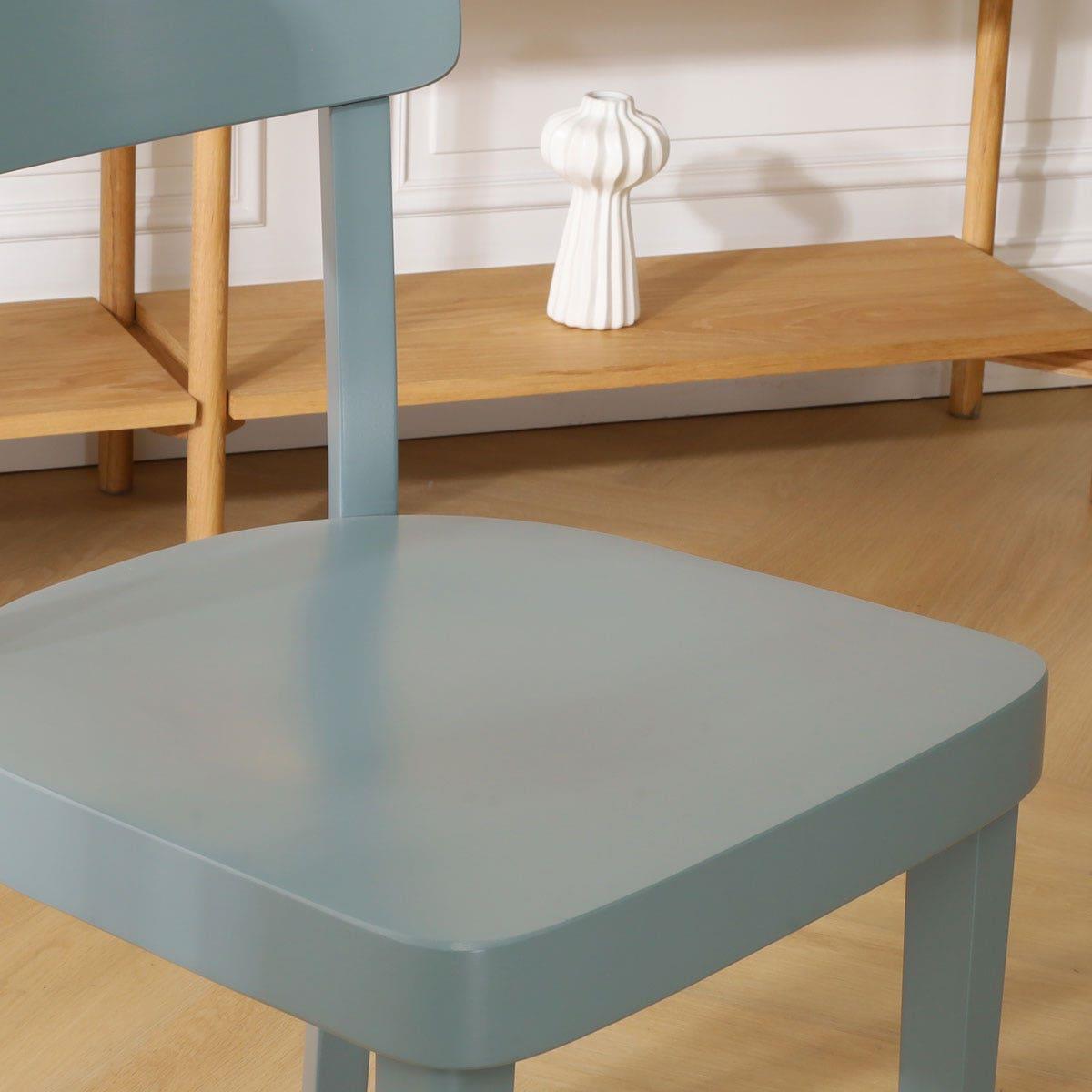 Fameg Fergus Houten Eetkamerstoel Blauw