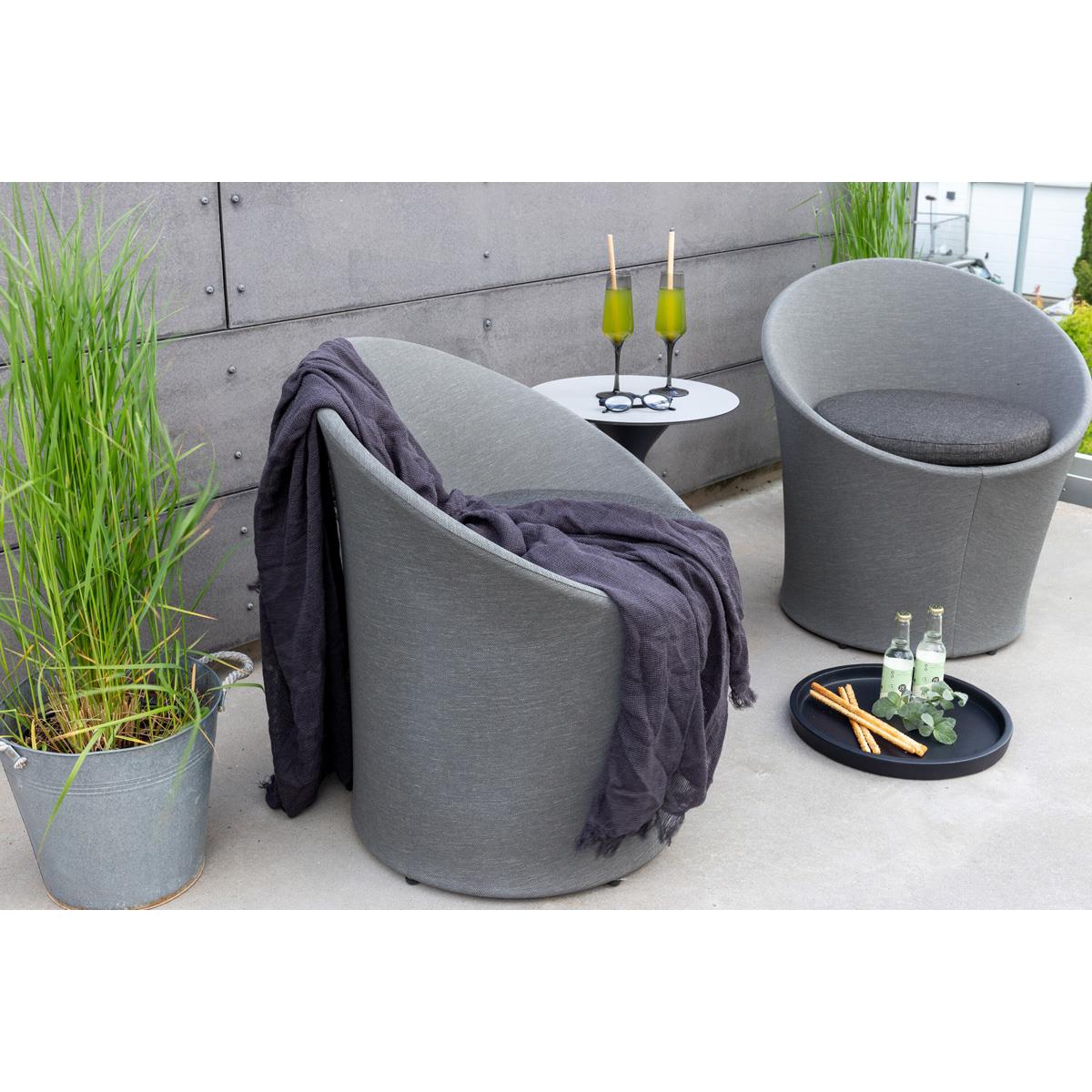 Fjôrd - Loungeset Zwart|Grijs - Spoga