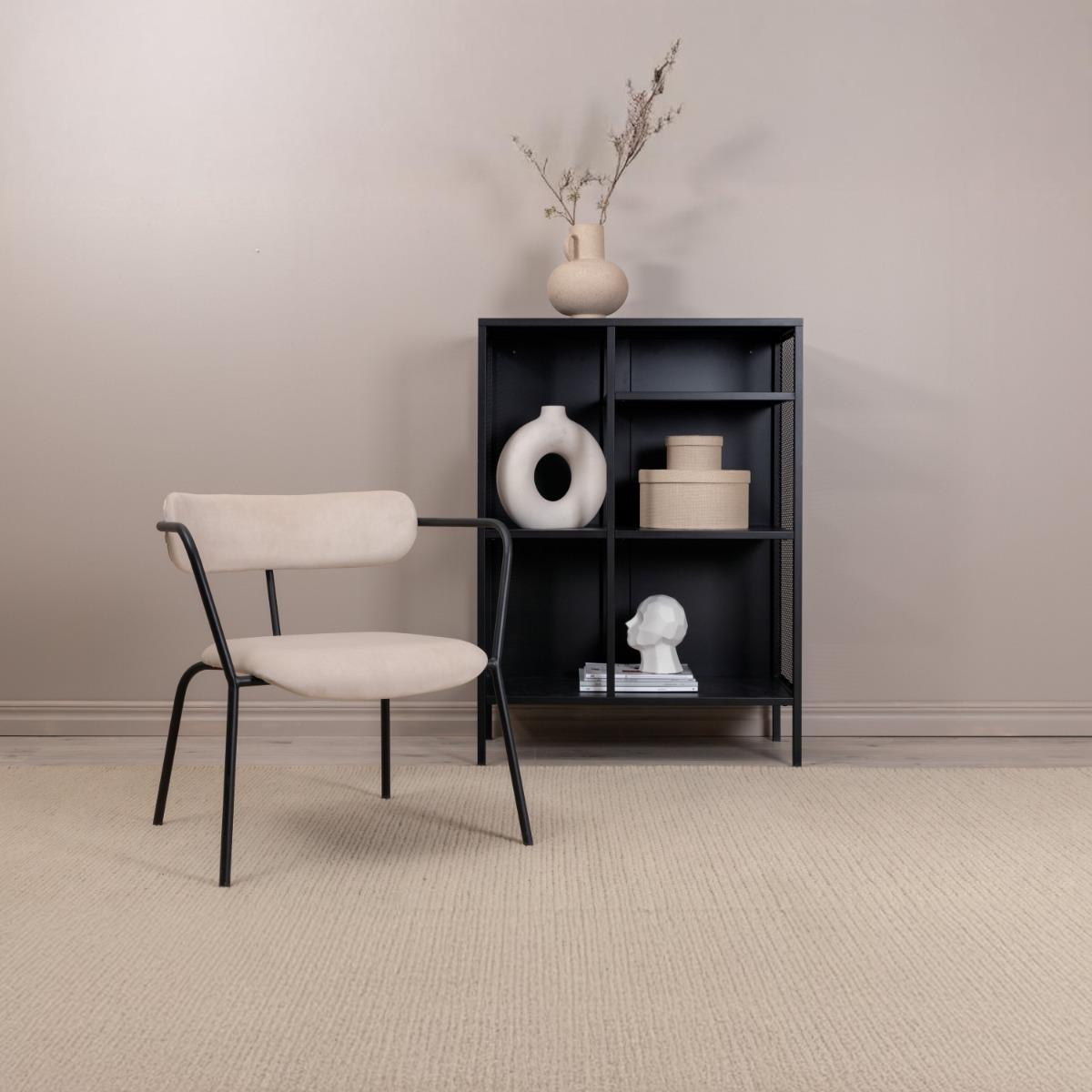 Fjôrd - Fauteuil Beige - Velvet - Duffy
