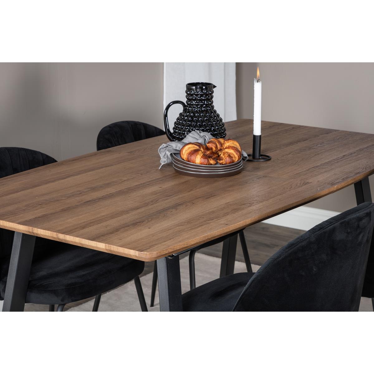 Fjôrd - Eettafel Donkerbruin 160cm - MDF - Inca