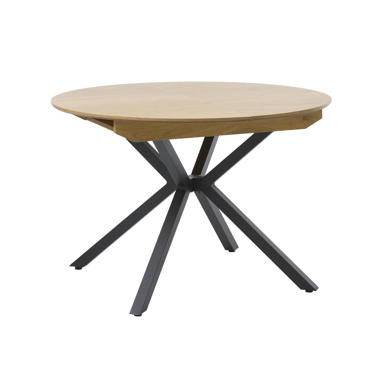 Giga Living - Eettafel Uitschuifbaar Eiken - Ø120-160x75cm - Cesura