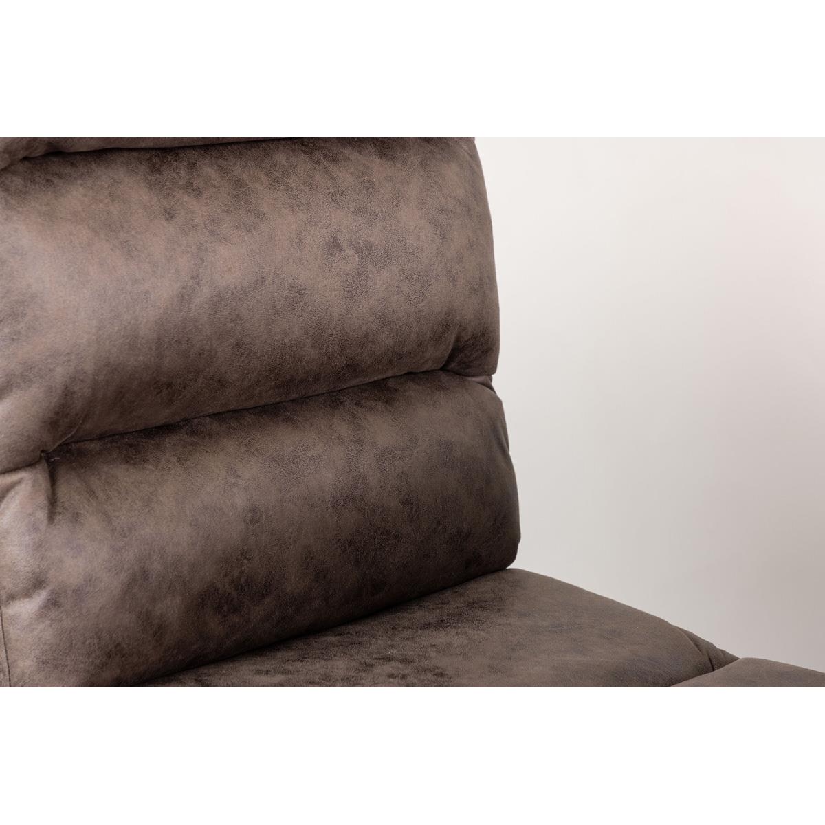 Fjôrd - Eetkamerstoel Bruin - Microfiber - Zizo - Set van 2