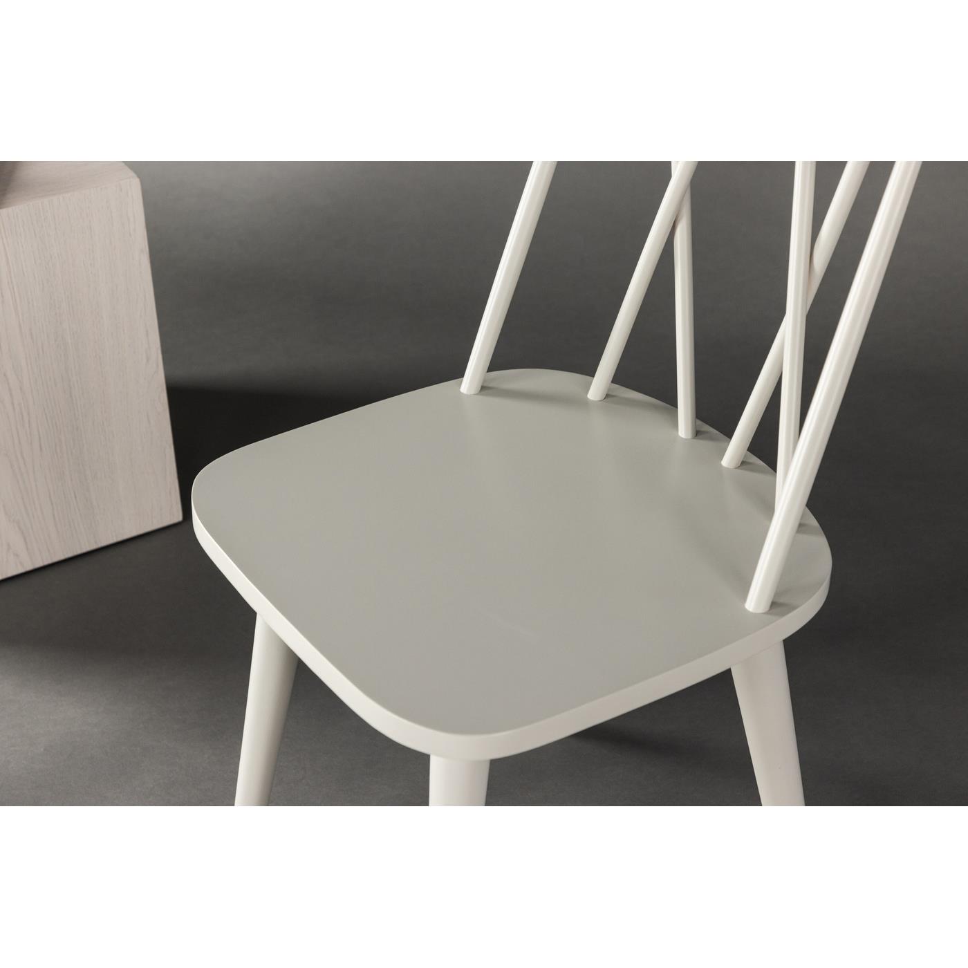 Fjôrd - Eetkamerstoel Lichtgrijs - Hout - Mariette - Set van 2