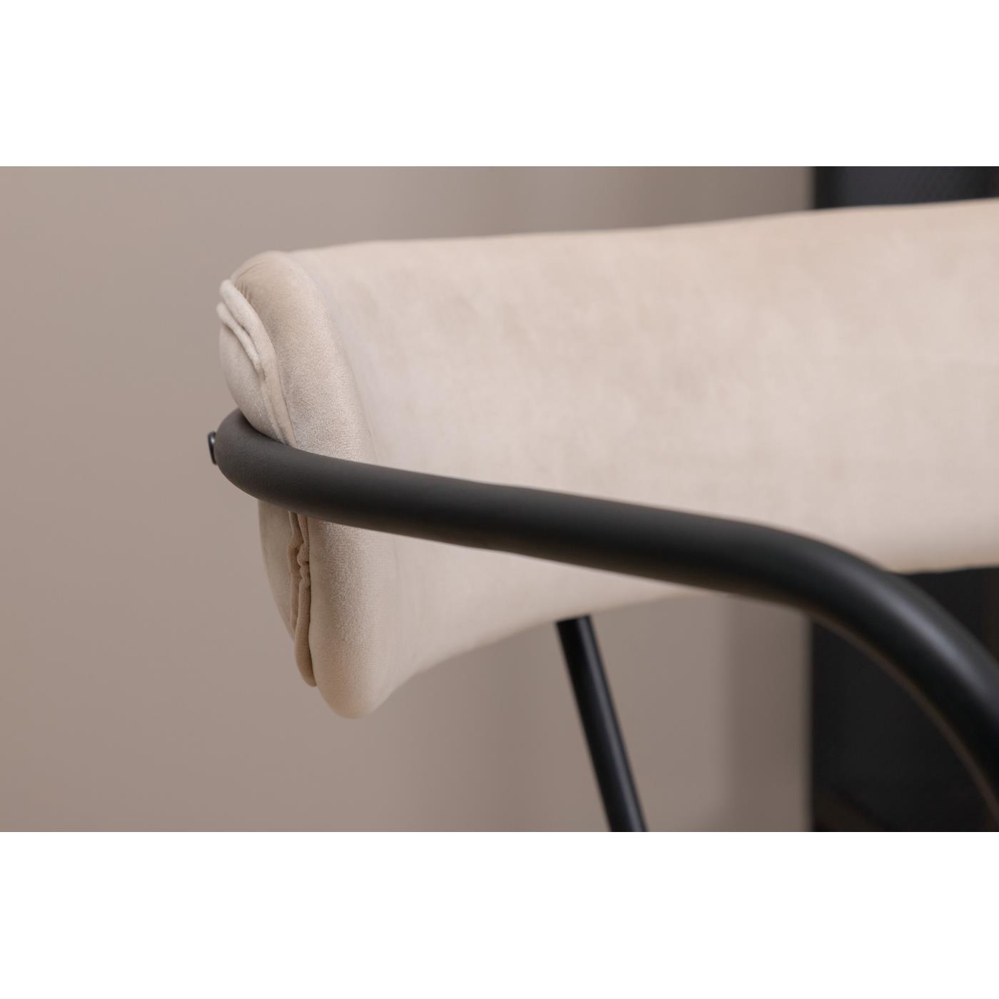 Fjôrd - Fauteuil Beige - Velvet - Duffy