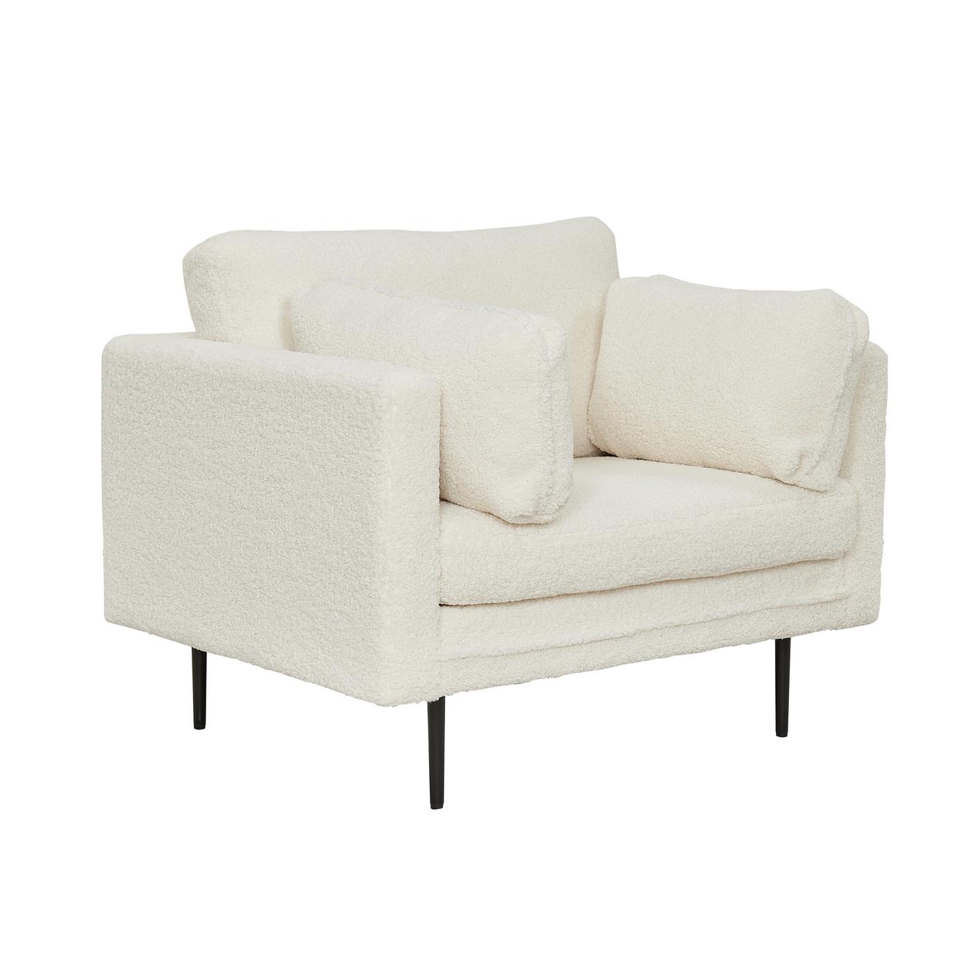 Fjôrd - Fauteuil Wit - Teddy - Boom