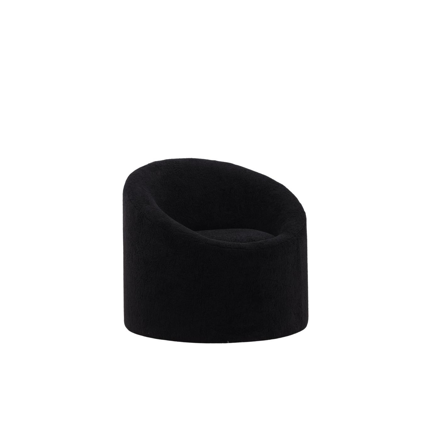 Fjôrd - Fauteuil Zwart - Bouclé - Warren