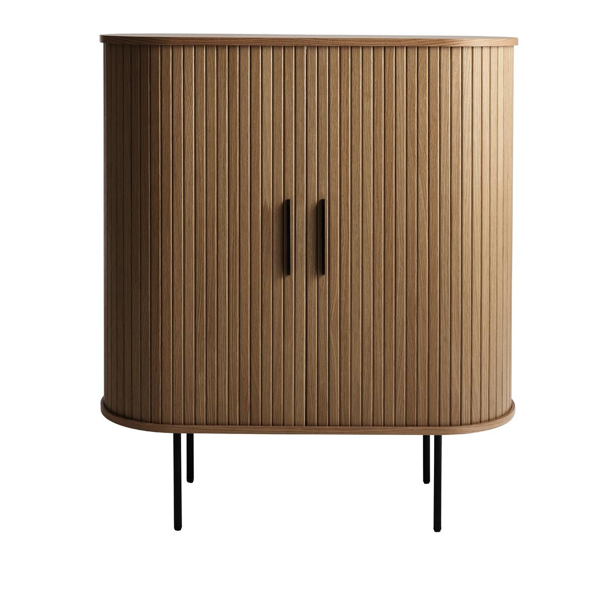 Giga Living - Kast Donker Eikenhout - Glazenrek - 118cm - Nola