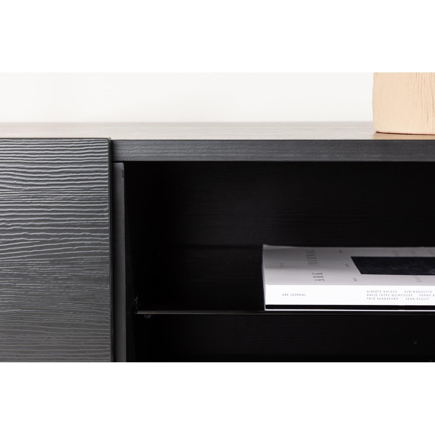 Fjôrd - Tv-meubel Zwart - 120cm - Cuenca