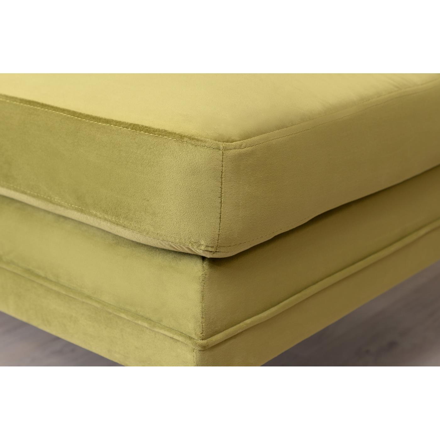 Fjôrd - Poef Groen|Goud - Velvet - Boom