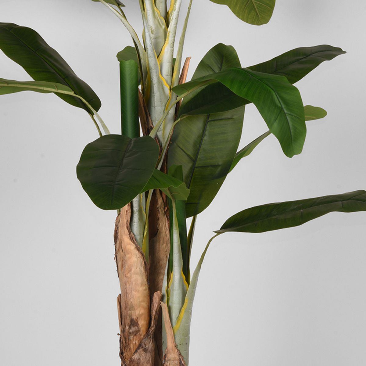 Kunstplant Musa Bananenplant - Groen - Kunststof - 110 x 110 x 180 cm