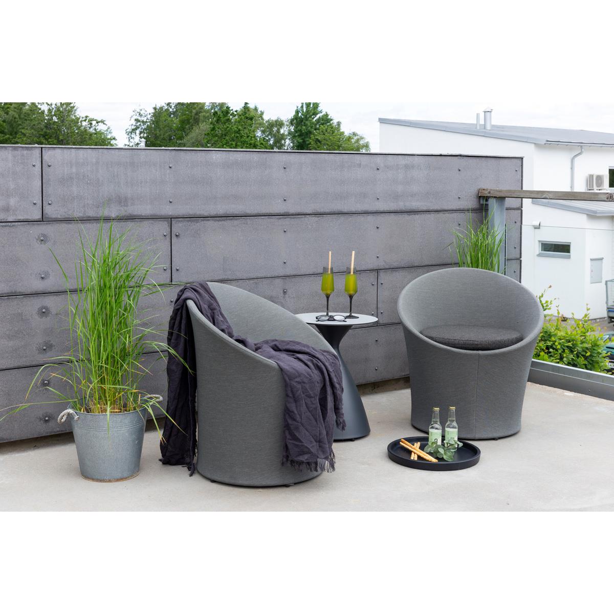 Fjôrd - Loungeset Zwart|Grijs - Spoga