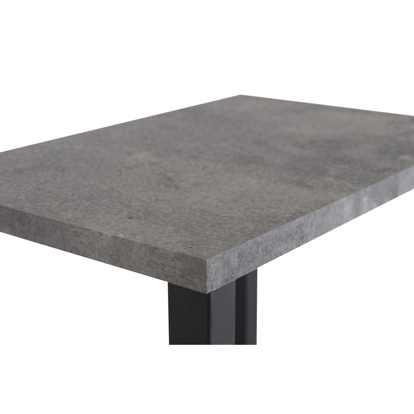 Fjôrd - Nachtkastje Zwart Betonlook - 55x30x70cm - Rise