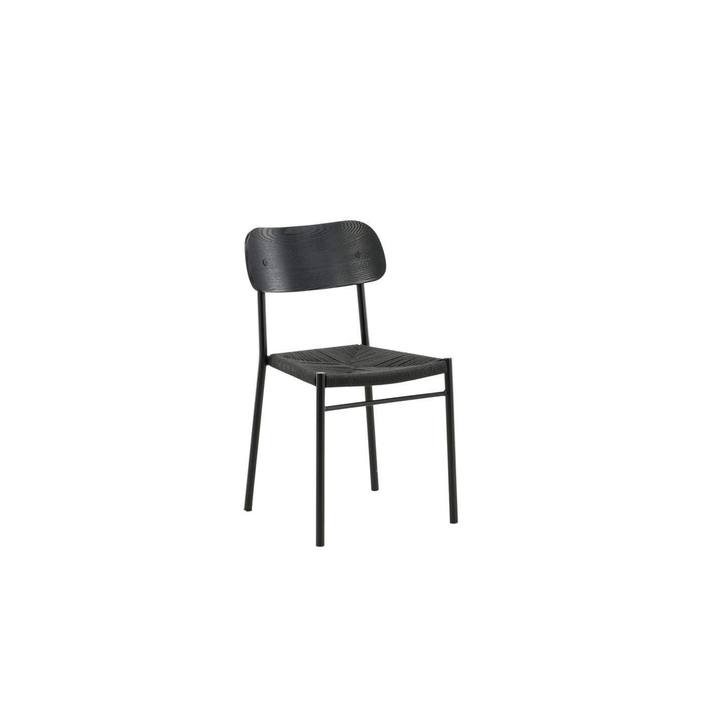 Fjôrd - Eetkamerstoel Zwart - Polly - Set van 2