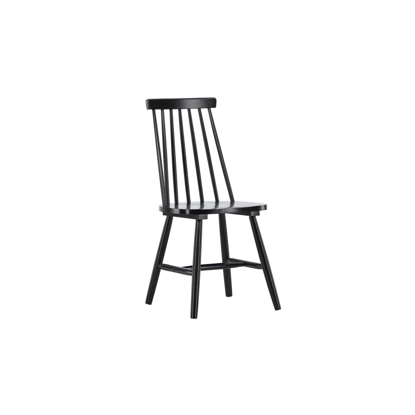 Fjôrd - Eetkamerstoel Zwart - Hout - Lönneberga - Set van 2