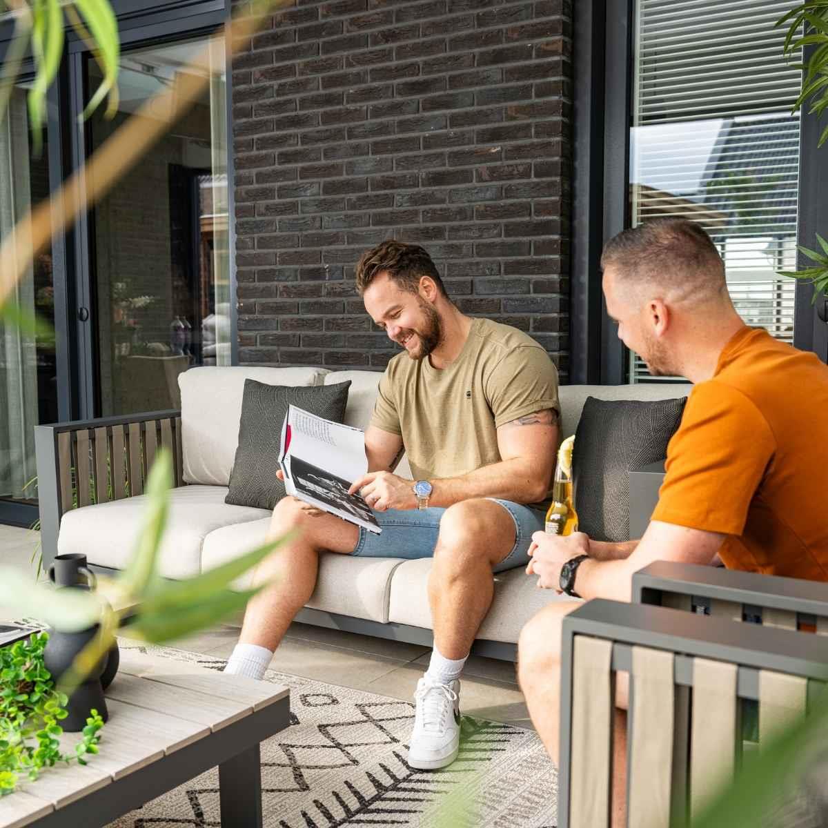Garden Impressions Gabon loungeset 3-delig - taupe