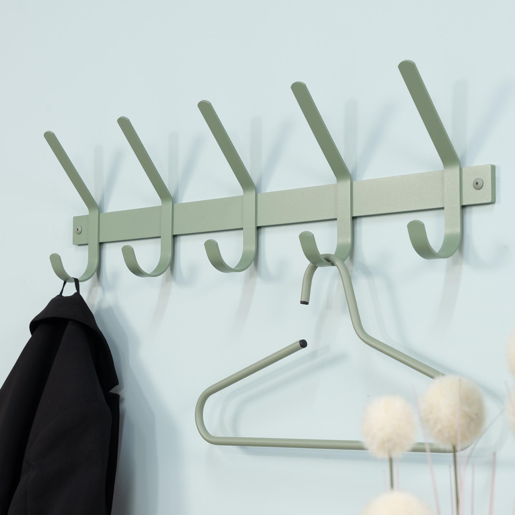SPINDER DESIGN DEXTER 5 Wandkapstok - Dusty Green
