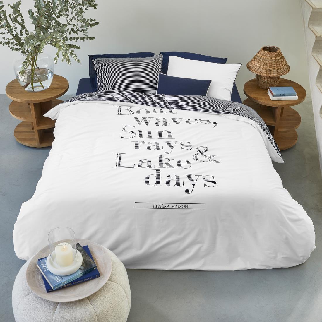 Riviera Maison - RM Lake Days navy 60x70 - Donkerblauw