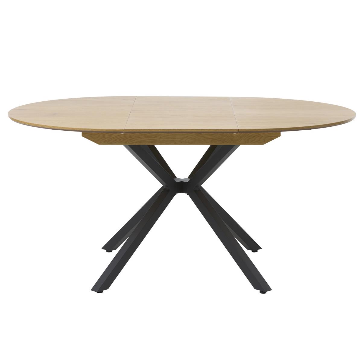 Giga Living - Eettafel Uitschuifbaar Eiken - Ø120-160x75cm - Cesura