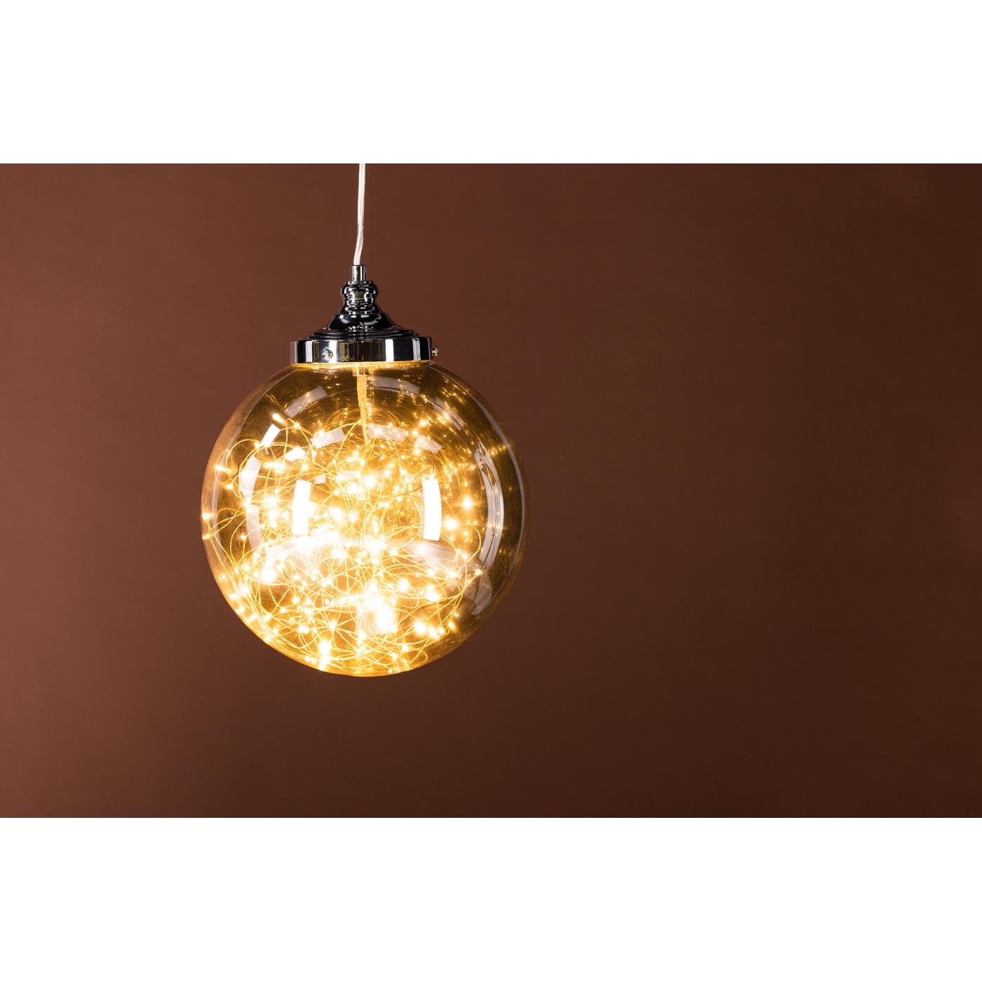 Fjôrd - Hanglamp Zwart Smoked - Glas - Lemans