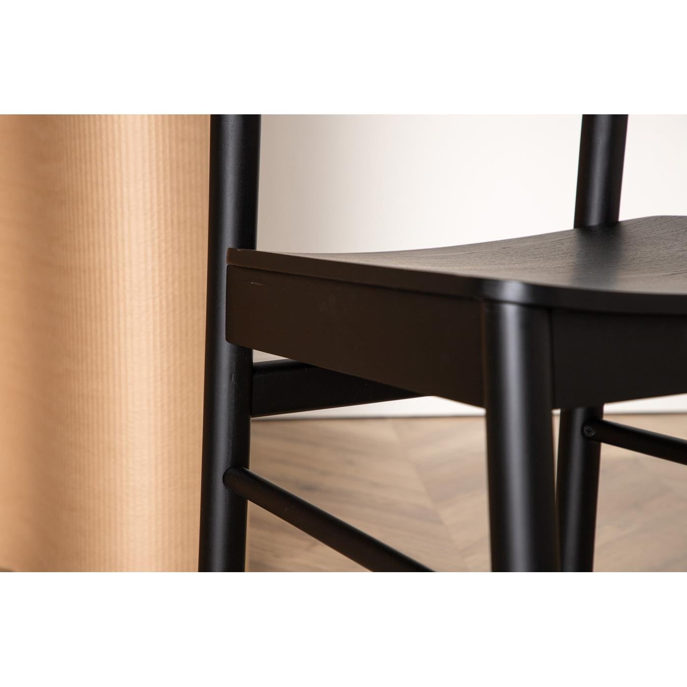 Fjôrd - Eetkamerstoel Naturel - Rubberhout - Montros - Set van 2