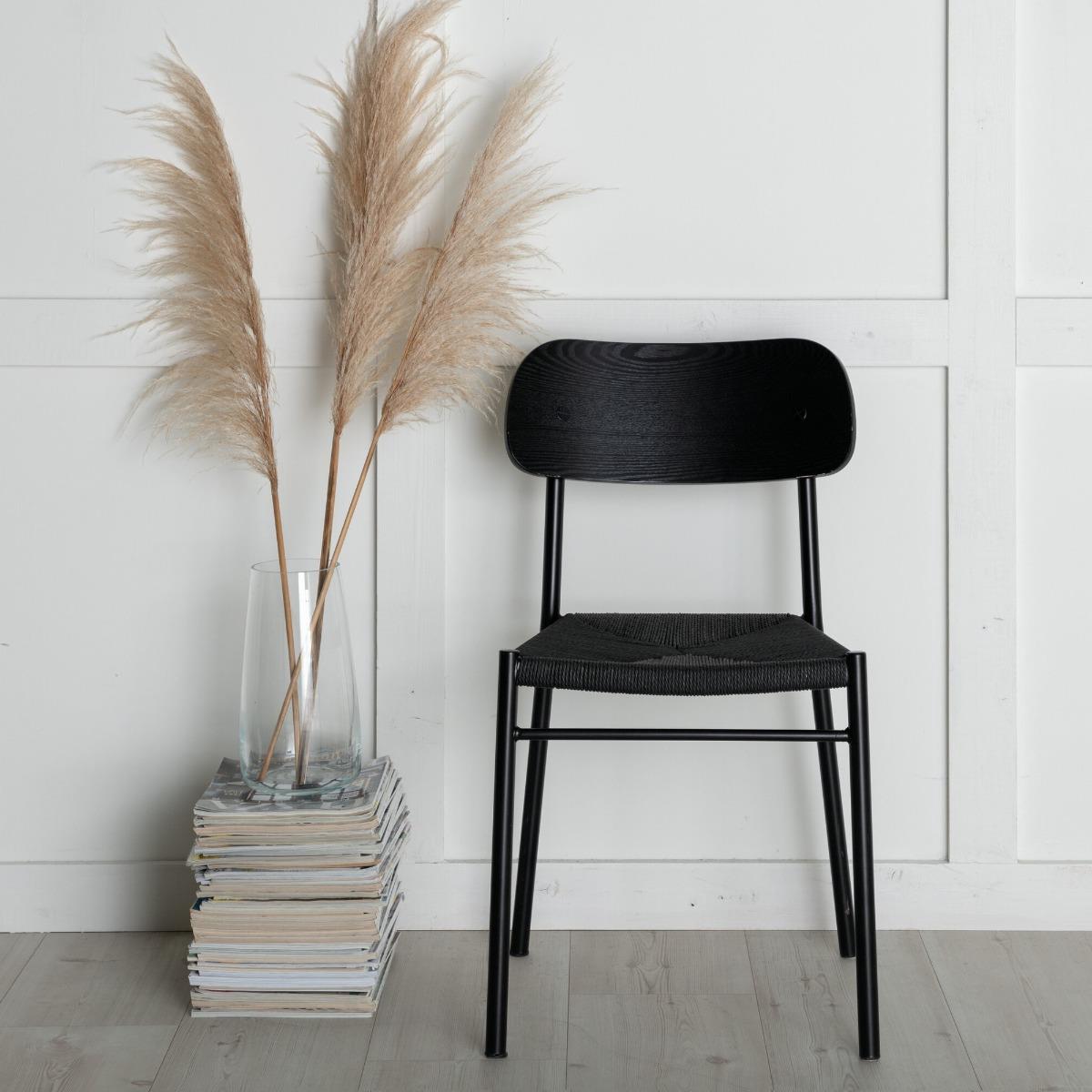 Fjôrd - Eetkamerstoel Zwart - Polly - Set van 2