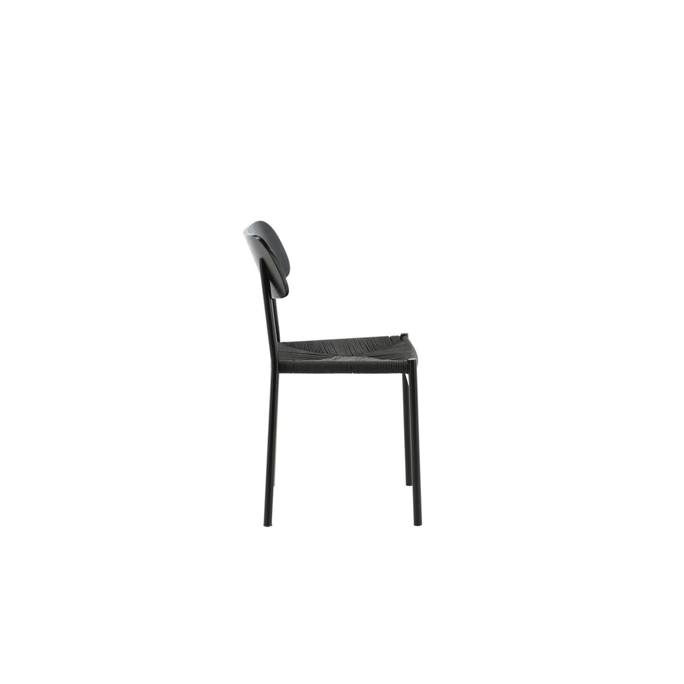 Fjôrd - Eetkamerstoel Zwart - Polly - Set van 2