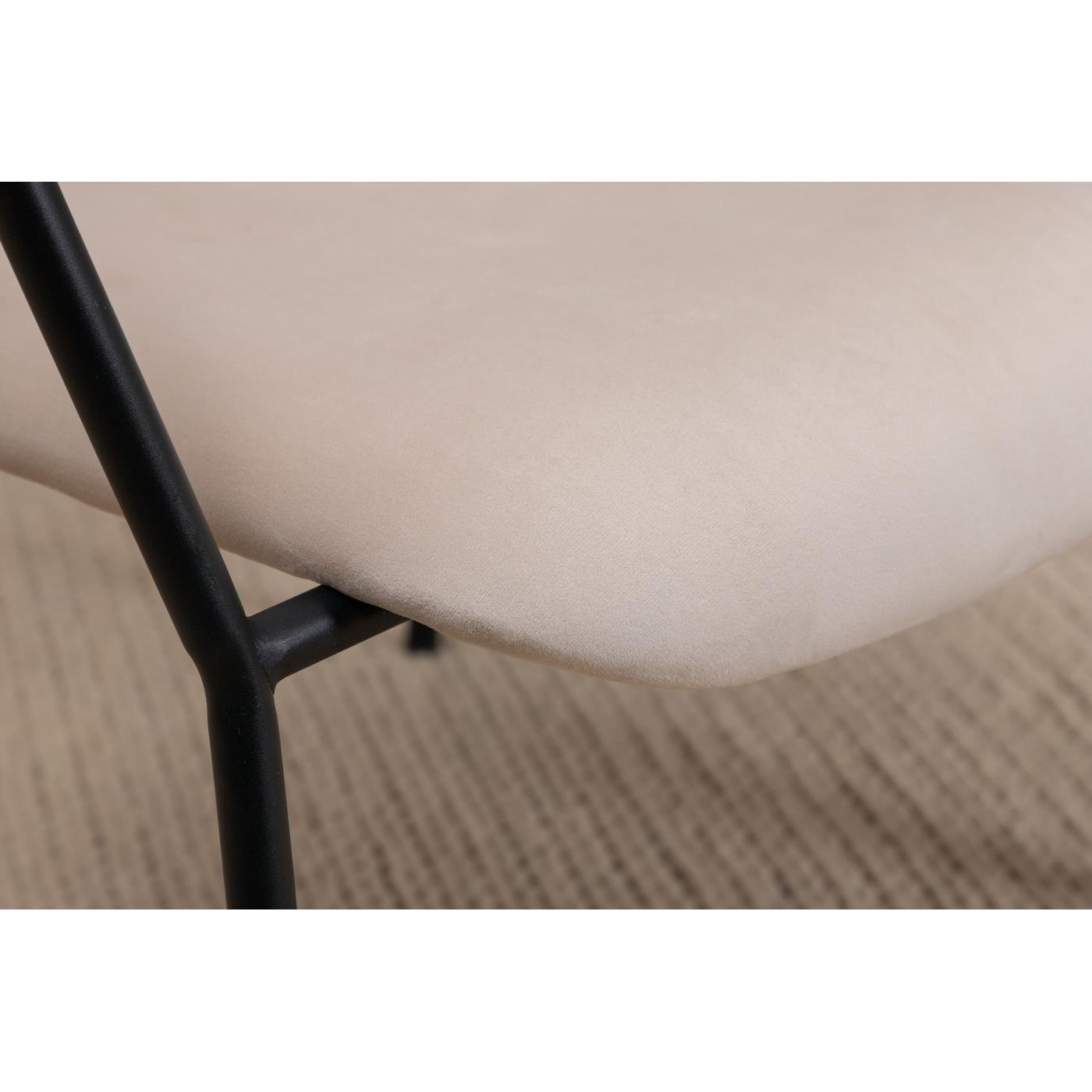 Fjôrd - Fauteuil Beige - Velvet - Duffy
