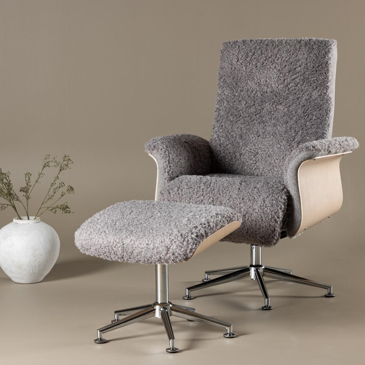 Fjôrd - Fauteuil Grijs|Whitewash - Hagön