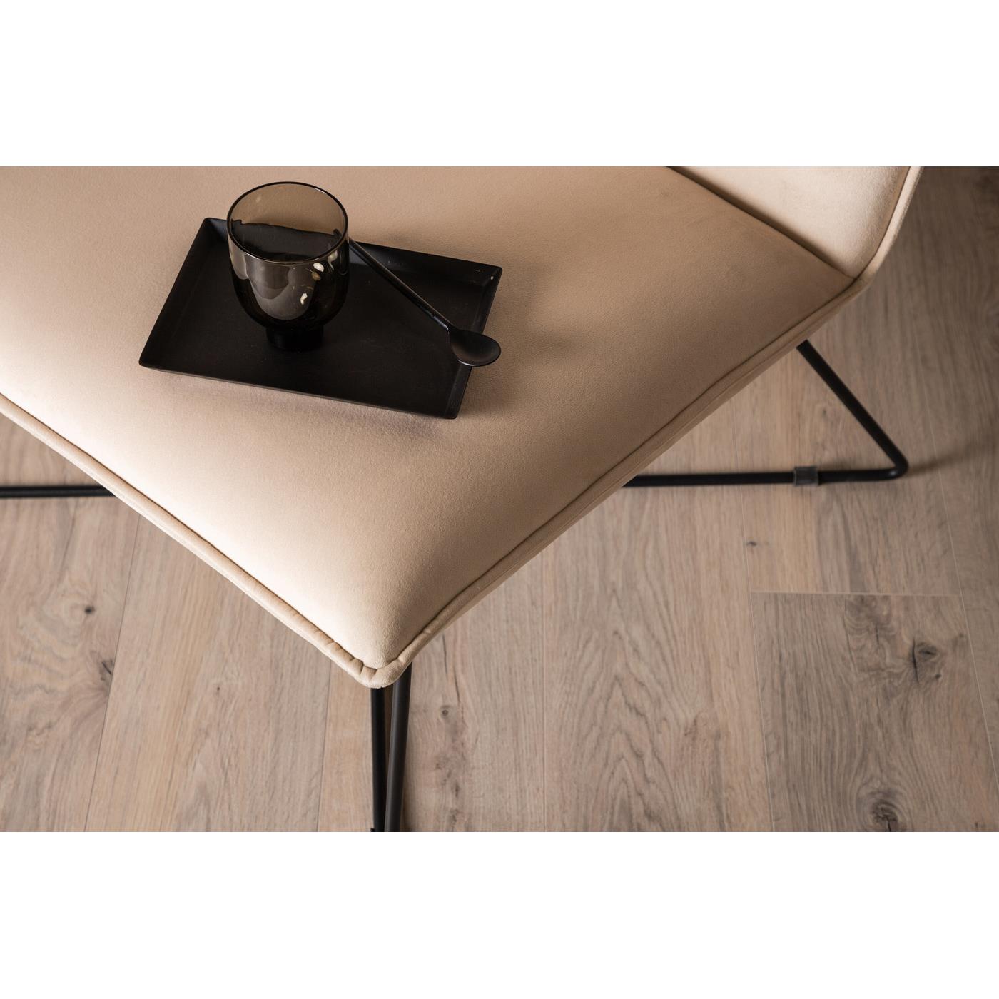 Fjôrd - Fauteuil Zwart|Off White - Velvet - X-lounge