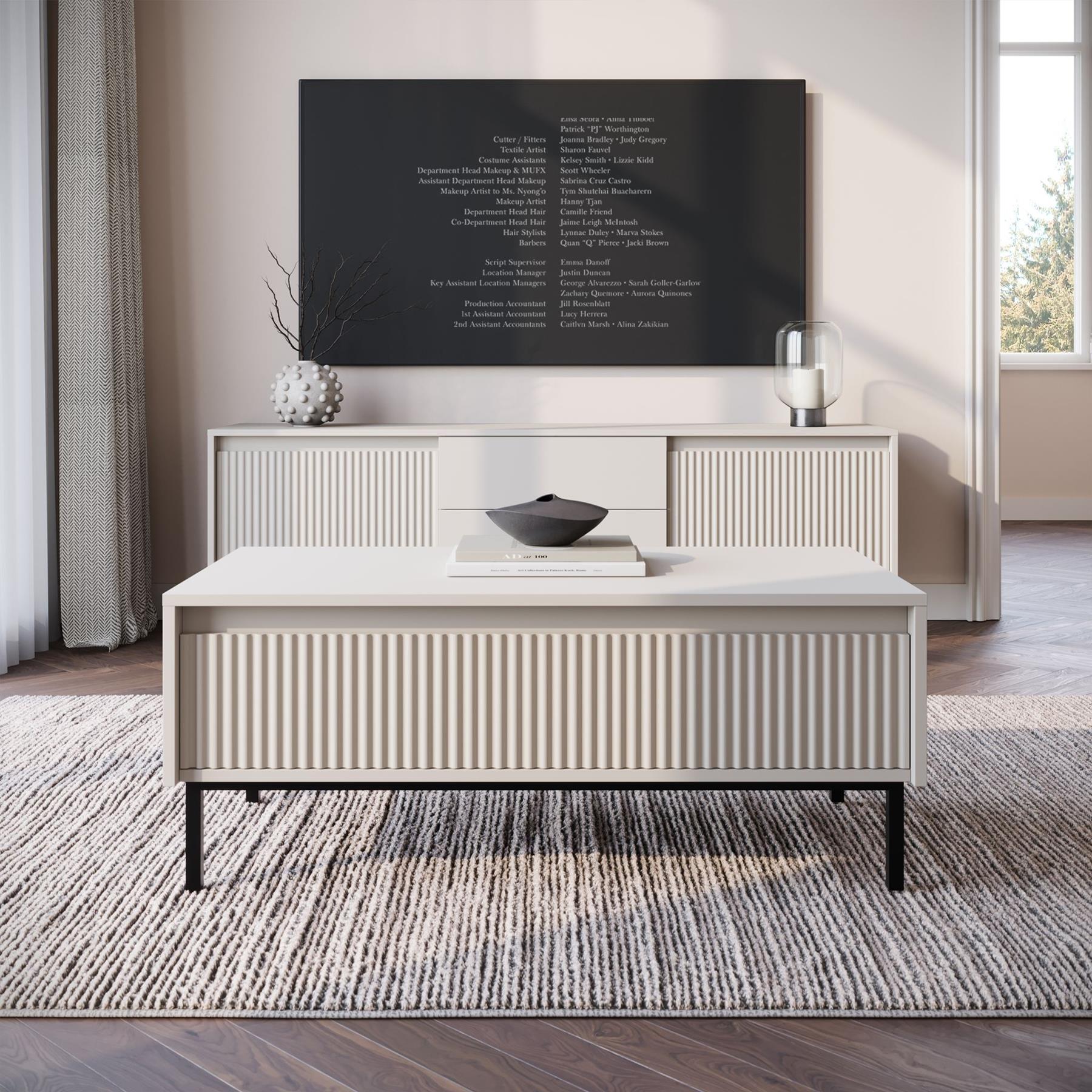 Meubella Salontafel Orvana - Beige - 100 cm