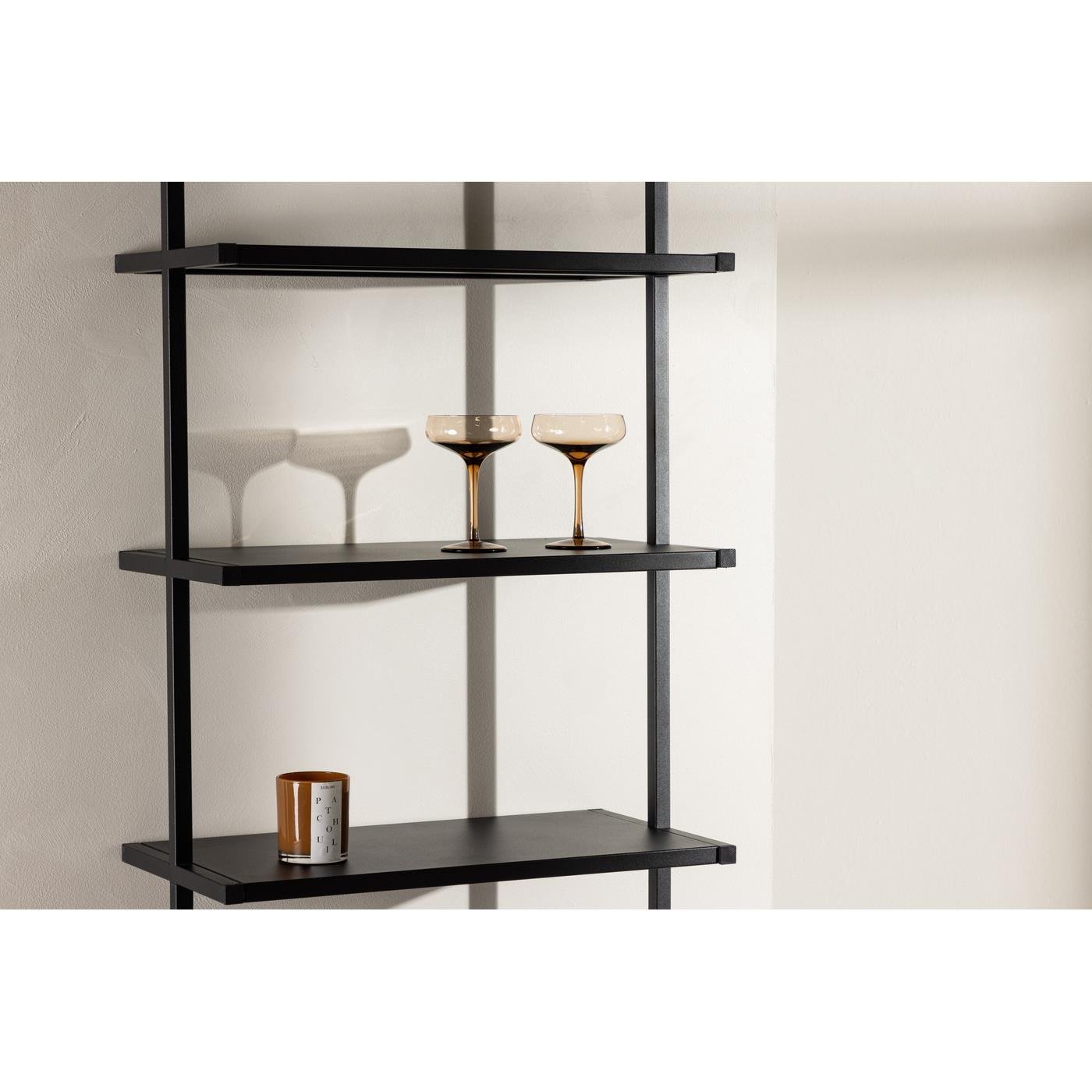 Fjôrd - Wandkast Zwart - Metaal - Caracas