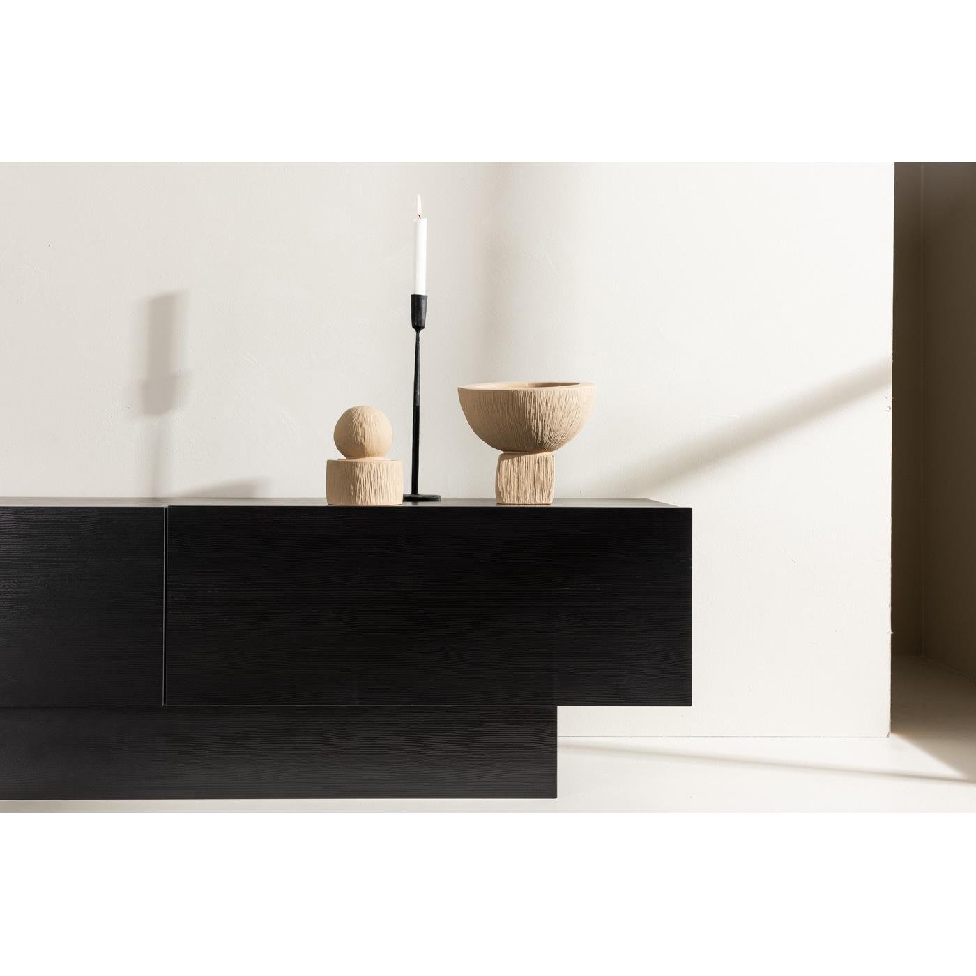 Fjôrd - Tv-meubel Zwart - 120cm - Cuenca